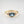 Oval Blue Gemstone CZ Cluster Stacking Ring