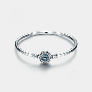 Evil Eye Charm Stacking Bangle Bracelet