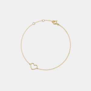 Zierliches Stapelarmband mit Herzanhänger