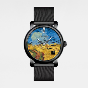 Wheat Field – Armbanduhr mit rundem Armband, 44 mm