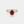 Oval-Cut Red Garnet Flower Statement Ring