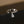Dainty Pear Charm Pave Open Adjustable Ring