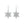 Dainty Snowflake Pave CZ Drop Hook Earrings