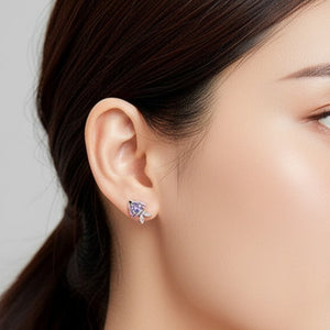 Dainty Colorful Resin Fish Scale Stud Earrings