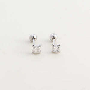 Tiny Star Cartilage Screw Back Stud Earrings