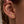 Dainty Carved Four Leaf Clover Stud Earrings