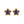 Celestial CZ Star Beaded  Frame Stud Earrings