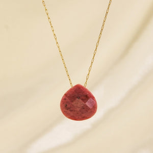 Crystal Raw Stone Pendant Necklace