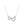 Asymmetric Heart Pave CZ Pendant Necklace
