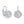 Sparkling Moissanite Leverback Hoop Earrings
