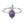 Oval Amethyst Cabochon Snake Stacking Ring