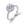 Round Moissanite Hidden Halo Pave Band Ring