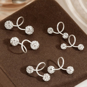 Dainty Ball Twist Spiral Cartilage Stud Earrings