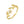 Yellow Floral Twig CZ Stacking Bypass Ring