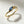 Two-Tone Double Shape CZ Wave Band Ring