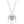 Crescent Moon Round Stone Charm Necklace