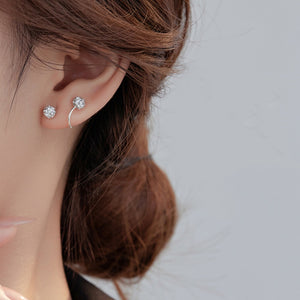 Dainty Ball Twist Spiral Cartilage Stud Earrings