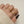 Double Pink Floral Twig Stacking Bypass Ring