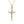 Textured Faith Crucifix Cross Charm Necklace
