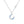 Sparkling Blue Moon Star Pendant Necklace