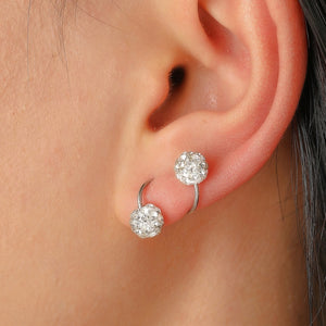 Dainty Ball Twist Spiral Cartilage Stud Earrings