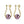 Dainty Crushed Silver Bead Pearl Drop Earrings
