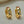 Multi-shaped Rainbow CZ Huggie Hoop Earrings