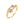 Layered Double Floral Stacking Bypass Ring