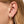 Checkerboard Moissanite Huggie Hoop Earrings