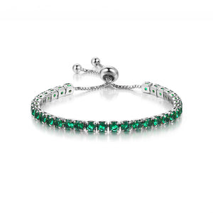 Custom Birthstone Wedding Tennis Bracelet