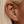 Marquise CZ Twist Vine Huggie Hoop Earrings