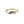 Two-Tone Double Shape CZ Wave Band Ring