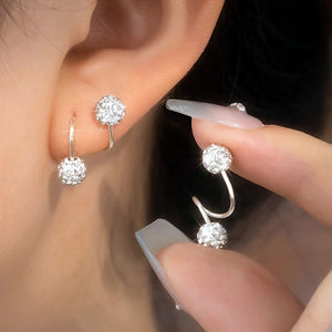 Dainty Ball Twist Spiral Cartilage Stud Earrings