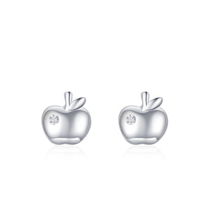 Tiny CZ Accent Apple Cartilage Stud Earrings