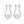 Dainty Crushed Silver Bead Pearl Drop Earrings