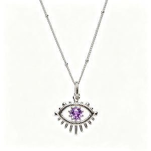 Evil Eye Birthstone Talisman Pendant Necklace