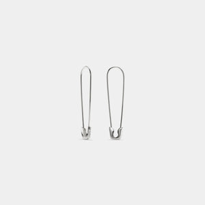 Boucles d'oreilles créoles minimalistes en épingle à nourrice