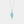 Minimalist Blue Opal Leaf Pendant Necklace