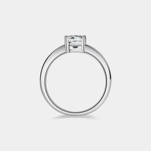 Princess-Cut Moissanite Engagement Ring