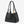 Woven Leather Knot Accent Shoulder Handbag