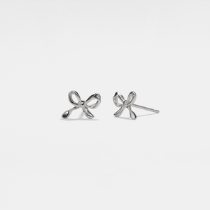 Tiny Cute Bow Ribbon Cartilage Stud Earrings