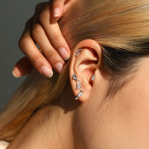 Minimalist Conch Shell Cartilage Stud Earrings