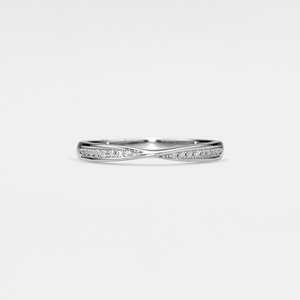 Moissanite Infinity Couple Wedding Band Ring