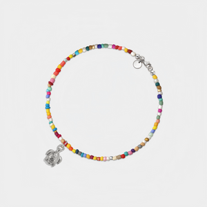 Sea Turtle Colorful Bead Boho Beach Anklet