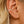 Criss Cross Pave Drop Chain Clip-On Earrings