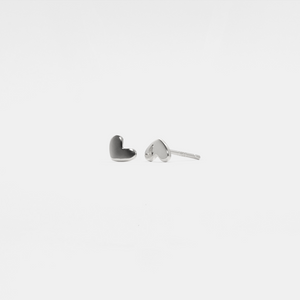 Tiny Small Heart Cartilage Stud Earrings