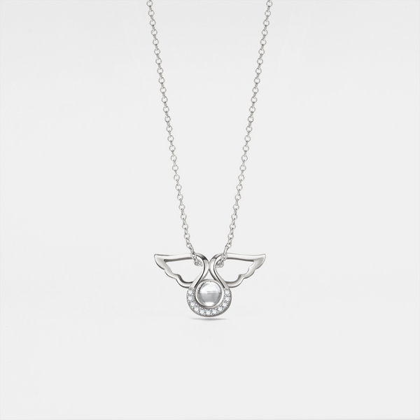 Angel Wing Photo Projection Necklace