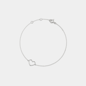 Zierliches Stapelarmband mit Herzanhänger