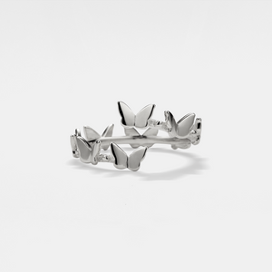 Dainty Butterfly Stacking Bypass Ring