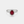 Oval-Cut Red Garnet Flower Statement Ring
